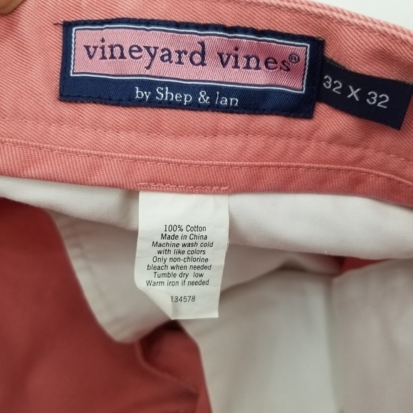 🔴Vineyard Vines Mens Coral Pink Jean Dockers 32 - Picture 4 of 6